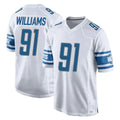 Punc D.Lions #91 Tyleik Williams Player White Home Game Stitched Jerseys