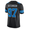 Punc D.Lions #97 Aidan Hutchinson Black 2nd Alternate Vapor F.U.S.E. Limited Stitched Jerseys