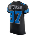 Punc D.Lions #97 Aidan Hutchinson Black Alternate Vapor F.U.S.E. Elite Stitched Jerseys