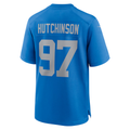Punc D.Lions #97 Aidan Hutchinson Blue Alternate Game Stitched Jerseys