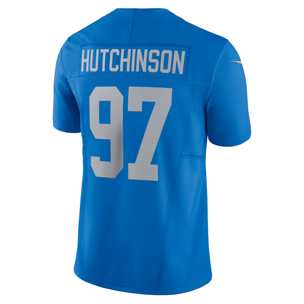 Punc D.Lions #97 Aidan Hutchinson Blue Vapor F.U.S.E. Alternate Limited Stitched Jerseys