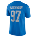 Punc D.Lions #97 Aidan Hutchinson Blue Vapor F.U.S.E. Alternate Limited Stitched Jerseys