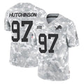 Punc D.Lions #97 Aidan Hutchinson Player Arctic Camo Salute To Service Limited Stitched Jerseys