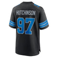 Punc D.Lions #97 Aidan Hutchinson Player Black Home Game Stitched Jerseys