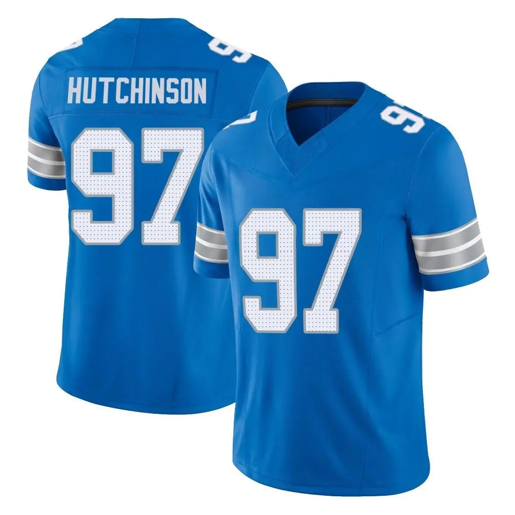 Punc D.Lions #97 Aidan Hutchinson Player Blue Limited Vapor F.U.S.E. Alternate Home Game Stitched Jerseys