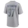 Punc D.Lions #97 Aidan Hutchinson Player Grey Atmosphere Fashion Stitched Jerseys