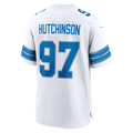 Punc D.Lions #97 Aidan Hutchinson White Game Stitched Jerseys