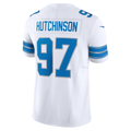 Punc D.Lions #97 Aidan Hutchinson White Vapor F.U.S.E. Limited Stitched Jerseys