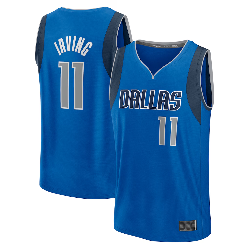 Punc D.Mavericks #11 Kyrie Irving Blue Fast Break Replica Player Jerseys - Icon Edition