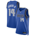 Punc D.Mavericks #14 Morez Johnson Jr. Blue Swingman Jerseys - Icon Edition