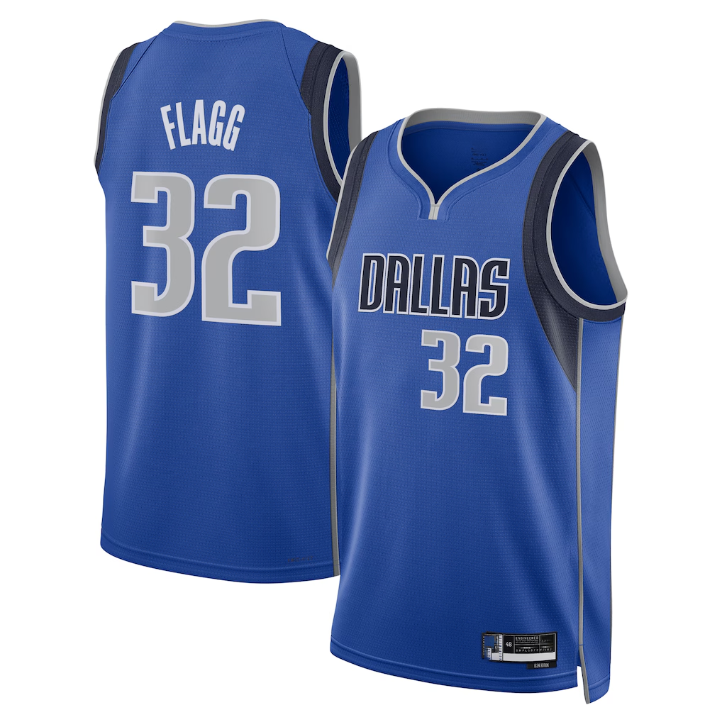 Punc D.Mavericks #32 Cooper Flagg Blue 2025  Draft First Round Pick Swingman Jerseys - Icon Edition