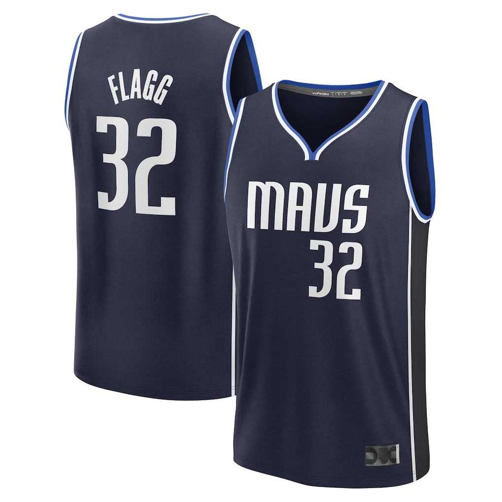 Punc D.Mavericks #32 Cooper Flagg Navy 2025 Draft First Round Pick Fast Break Replica Jerseys - Statement Edition