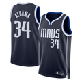 Punc D.Mavericks #34 Santi Aldama Navy Statement Edition Swingman Stitched Jerseys