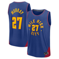 Punc D.Nuggets #27 Jamal Murray Blue Fast Break Replica Player Jerseys - Statement Edition