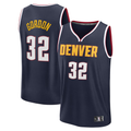 Punc D.Nuggets #32 Aaron Gordon Navy Fast Break Replica Player Jerseys - Icon Edition