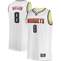 Punc D.Nuggets #8 Peyton Watson White Fast Break Player Jerseys - Association Edition