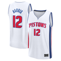 Punc D.Pistons #12 Tobias Harris  White Fast Break Replica Player Jerseys - Association Edition