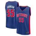 Punc D.Pistons #55 Duncan Robinson  Blue Fast Break Jerseys - Icon Edition
