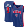 Punc D.Pistons #9 Ausar Thompson  Blue Fast Break Jerseys - Icon Edition