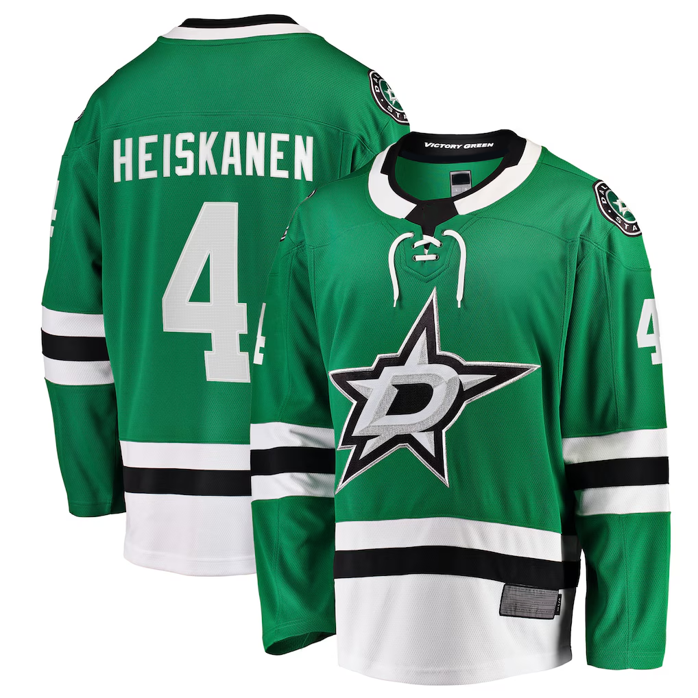 Punc D.Stars #4 Miro Heiskanen Kelly Green Team Color Breakaway Player Jerseys