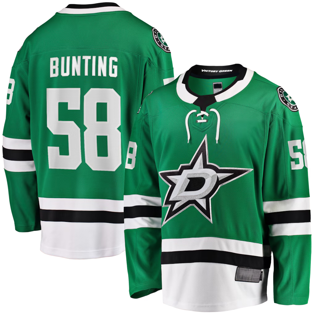 Punc D.Stars #58 Michael Bunting Kelly Green Home Breakaway Jerseys
