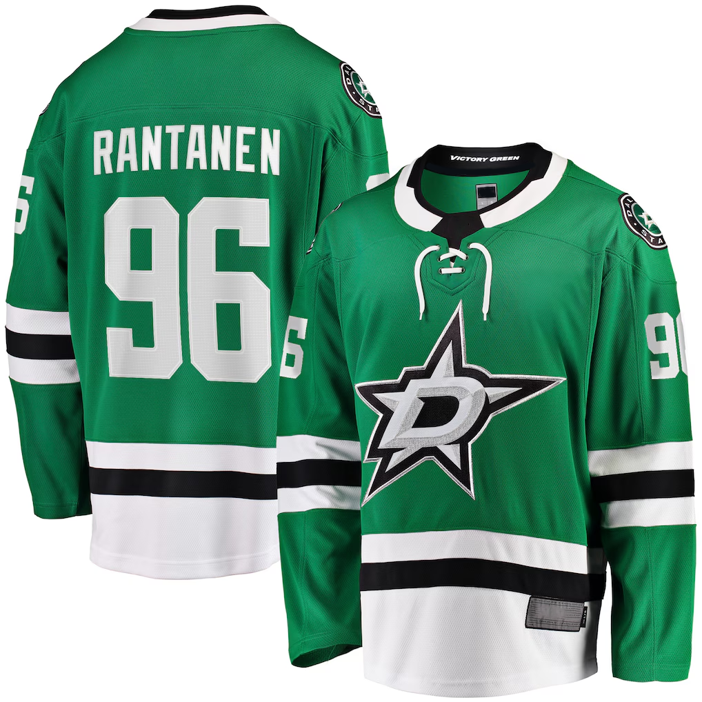 Punc D.Stars #96 Mikko Rantanen Kelly Green Home Breakaway Jerseys