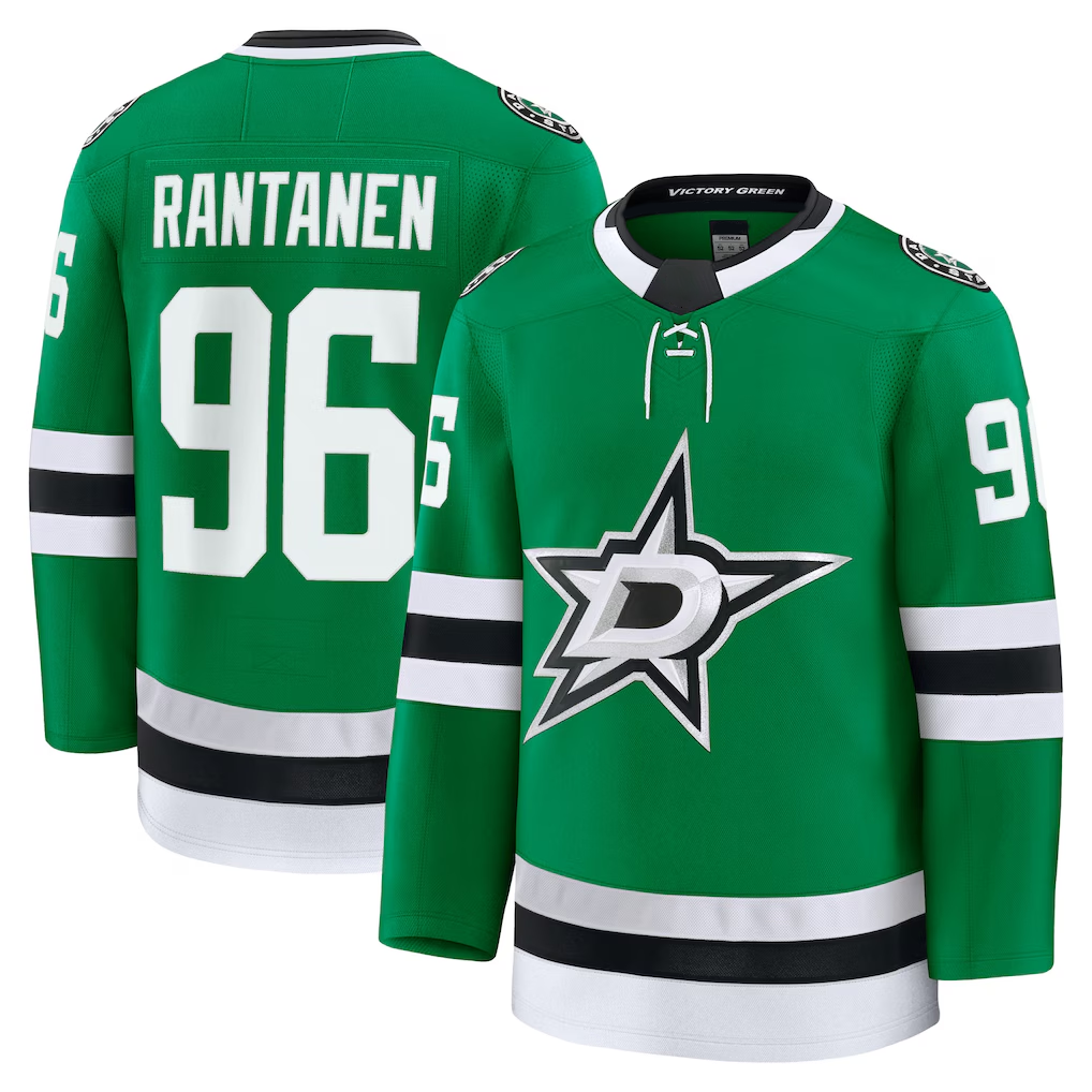 Punc D.Stars #96 Mikko Rantanen Kelly Green Home Premium Jerseys
