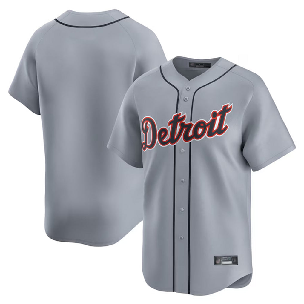 Punc D.Tigers Gray Home Limited Blank Player Stitched Jerseys
