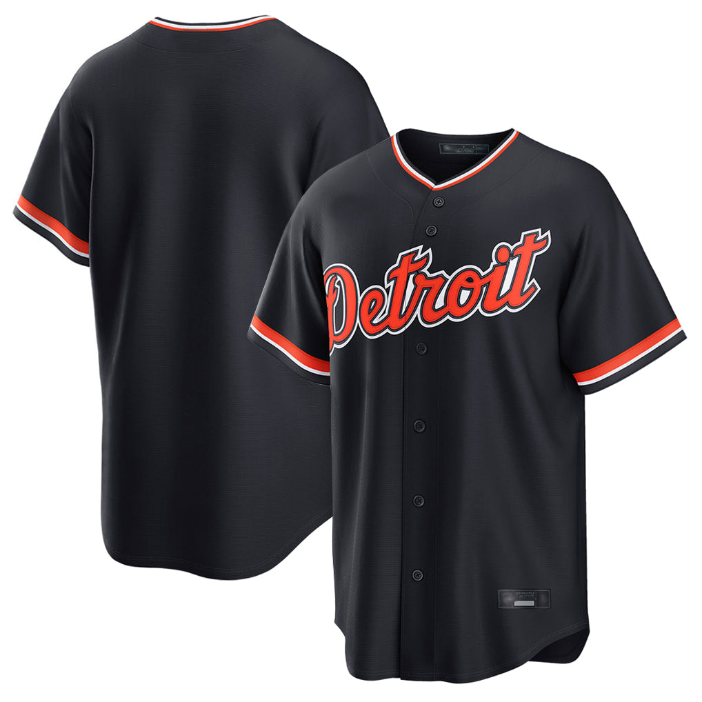 Punc D.Tigers Navy Home Game Blank Player Stitched Jerseys