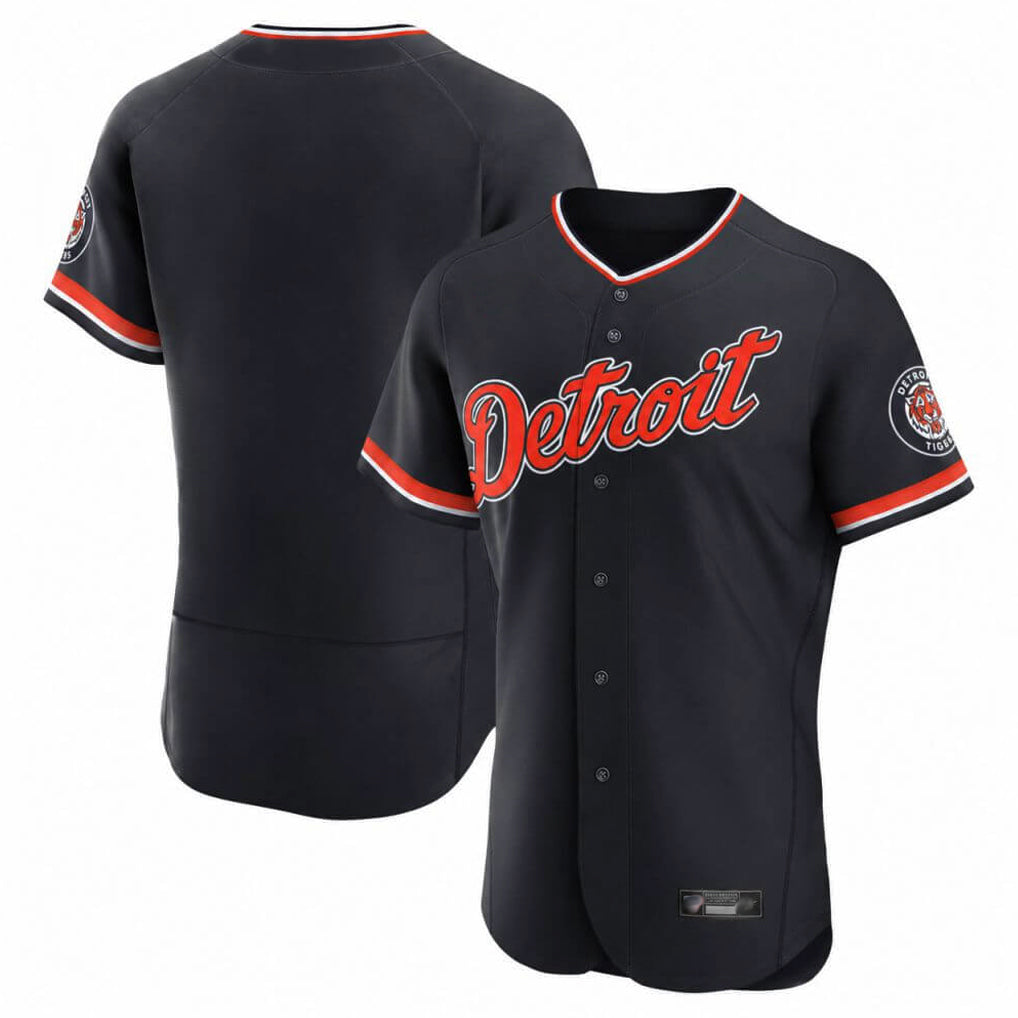 Punc D.Tigers Navy Limited Elite Home Game Blank Player Stitched Jerseys