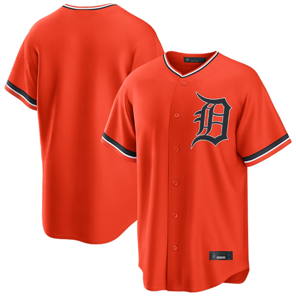 Punc D.Tigers Orange Home Game Blank Player Stitched Jerseys