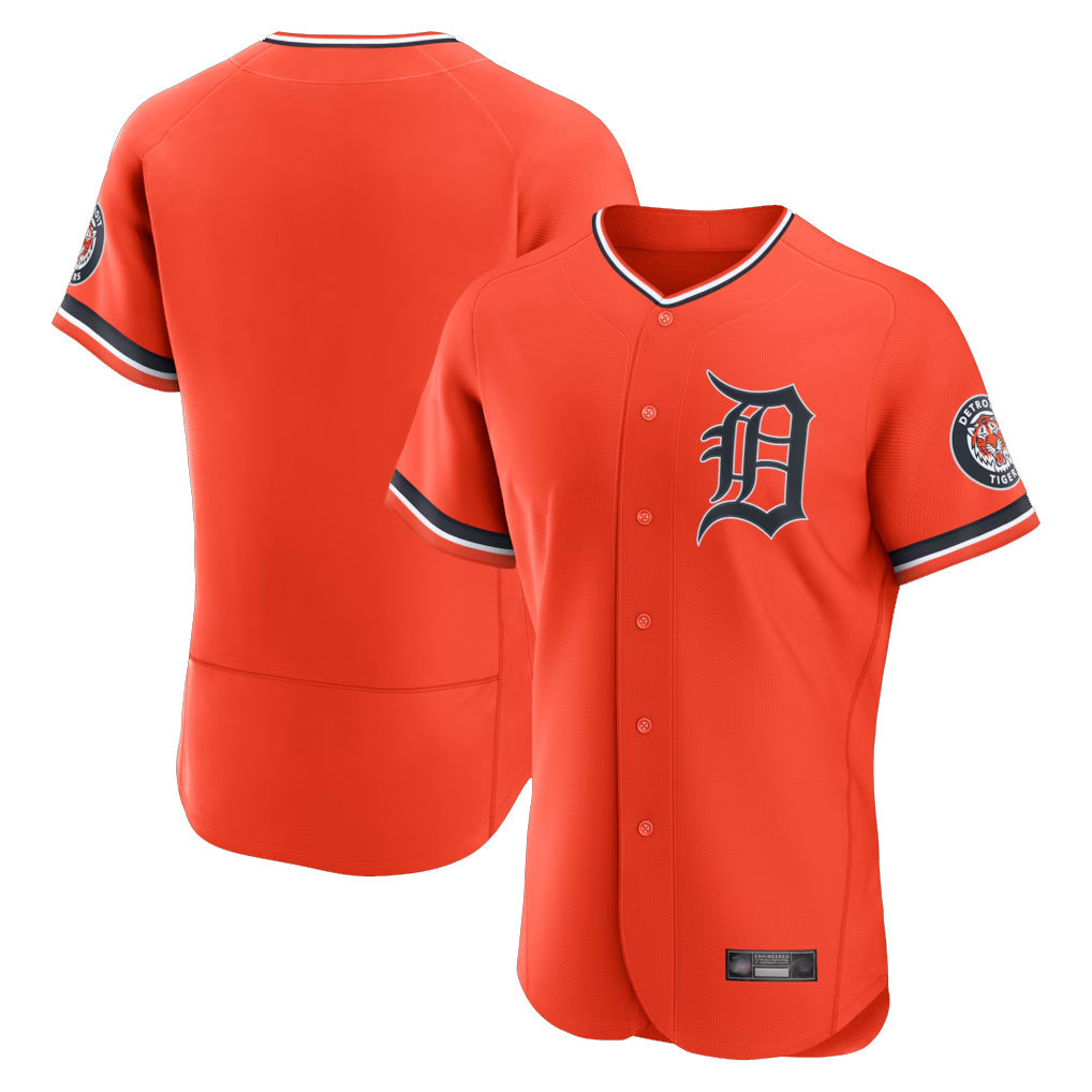 Punc D.Tigers Orange Limited Elite Home Blank Player Stitched Jerseys