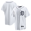 Punc D.Tigers White Home Game Blank Player Stitched Jerseys