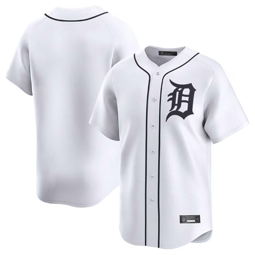 Punc D.Tigers White Home Limited Blank Player Stitched Jerseys