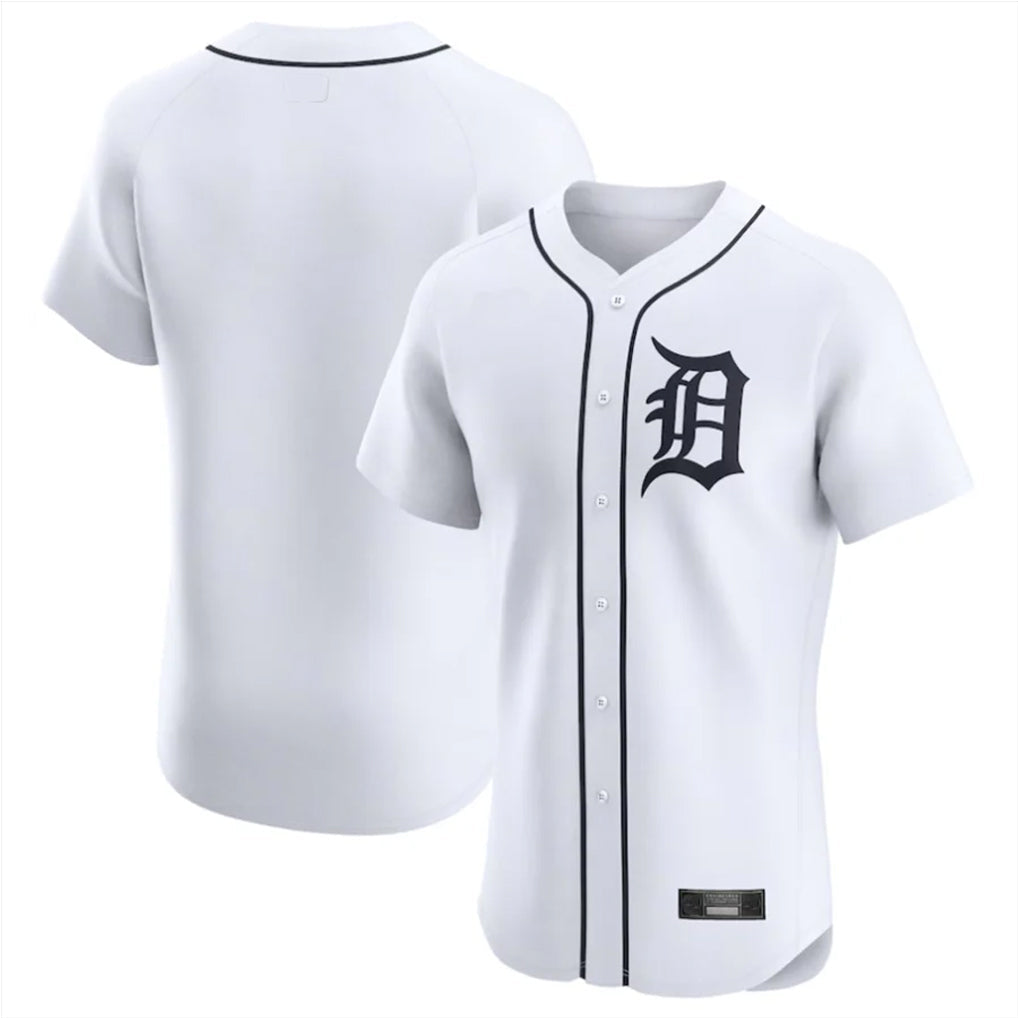 Punc D.Tigers White Limited Elite Home Blank Player Stitched Jerseys