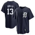 Punc D.Tigers #13 Dillon Dingler Player Navy Game Home Stitched Jerseys