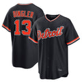 Punc D.Tigers #13 Dillon Dingler Player Navy Home Game Stitched Jerseys