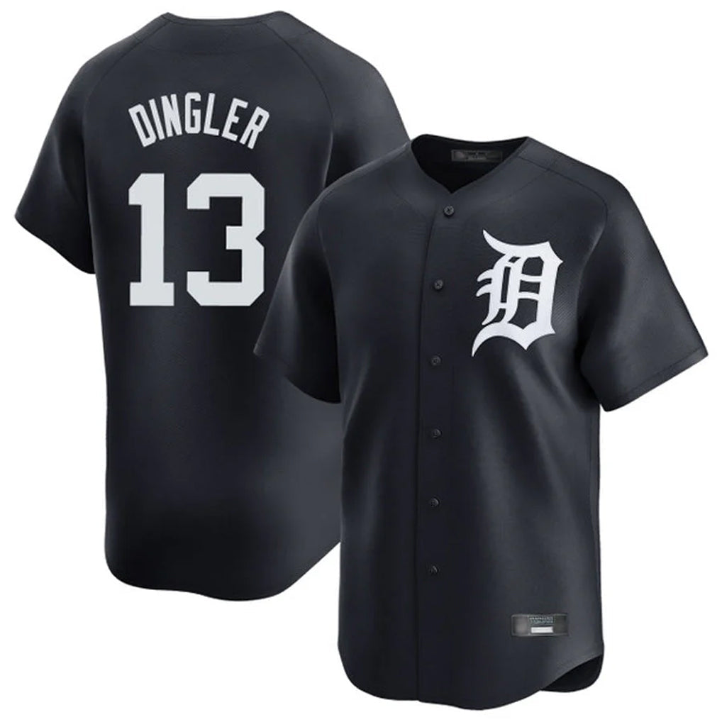 Punc D.Tigers #13 Dillon Dingler Player Navy Home Limited Game Stitched Jerseys
