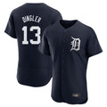 Punc D.Tigers #13 Dillon Dingler Player Navy Limited Elite Home Stitched Jerseys