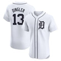 Punc D.Tigers #13 Dillon Dingler Player White Limited Elite Home Stitched Jerseys