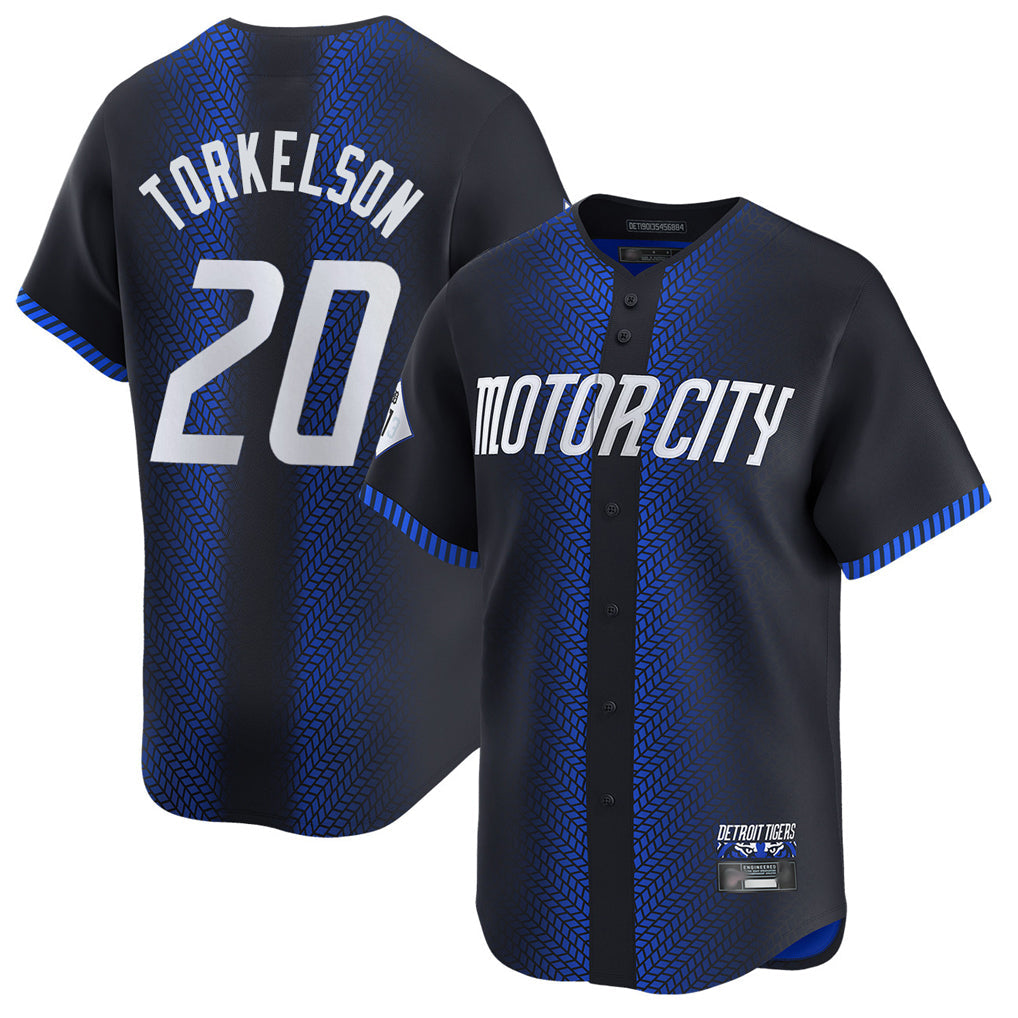 Punc D.Tigers #20 Spencer Torkelson Player Navy City Connect Home Limited Stitched Jerseys