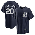 Punc D.Tigers #20 Spencer Torkelson Player Navy Game Home Stitched Jerseys