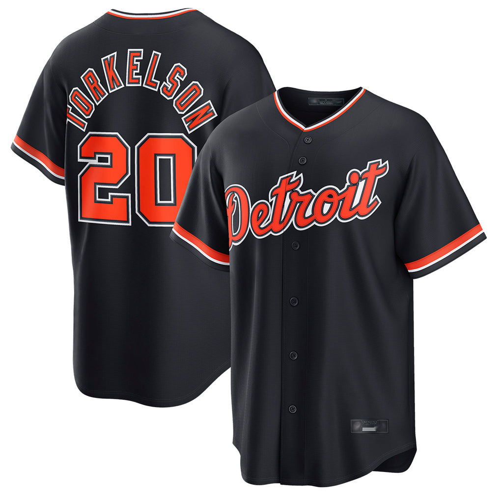 Punc D.Tigers #20 Spencer Torkelson Player Navy Home Game Stitched Jerseys