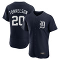 Punc D.Tigers #20 Spencer Torkelson Player Navy Limited Elite Home Stitched Jerseys
