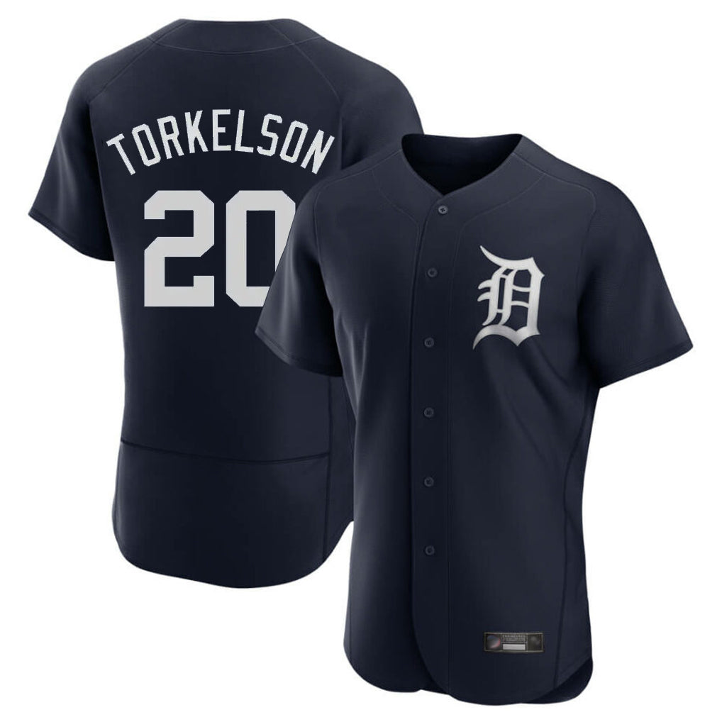 Punc D.Tigers #20 Spencer Torkelson Player Navy Limited Elite Home Stitched Jerseys