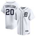 Punc D.Tigers #20 Spencer Torkelson Player White Home Limited Stitched Jerseys
