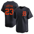 Punc D.Tigers #23 Kirk Gibson Player Navy Home Limited Stitched Jerseys