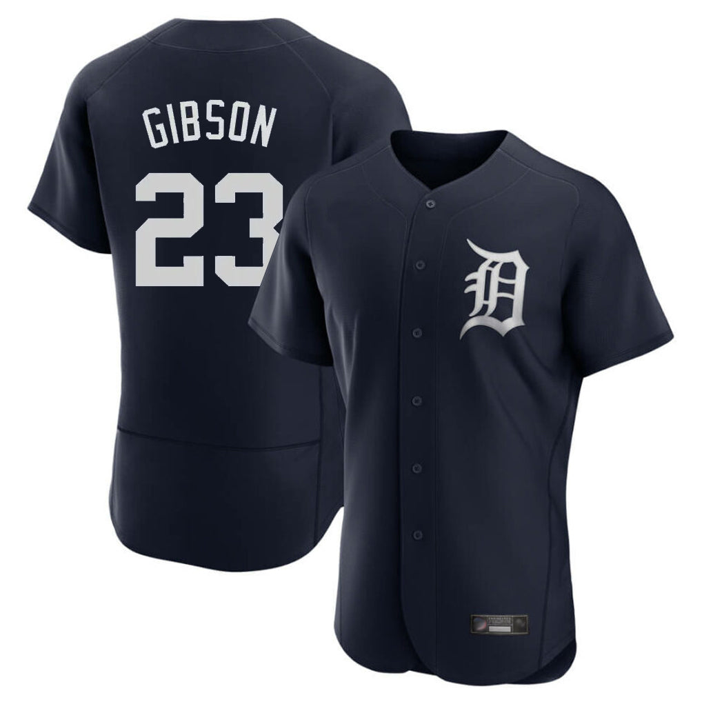 Punc D.Tigers #23 Kirk Gibson Player Navy Limited Elite Home Stitched Jerseys