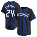 Punc D.Tigers #24 Miguel Cabrera Player Navy City Connect Home Limited Stitched Jerseys