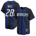 Punc D.Tigers #28 Javier B¨¢ez Player Navy City Connect Home Limited Stitched Jerseys